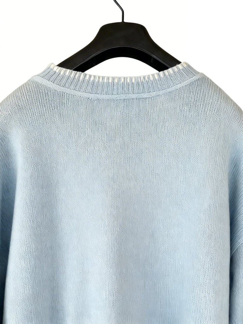 LUCKY BRAND Women's Embroidered Fish Sweater XL Skyway Blue NWT - Picture 6 of 6